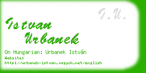 istvan urbanek business card