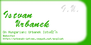 istvan urbanek business card